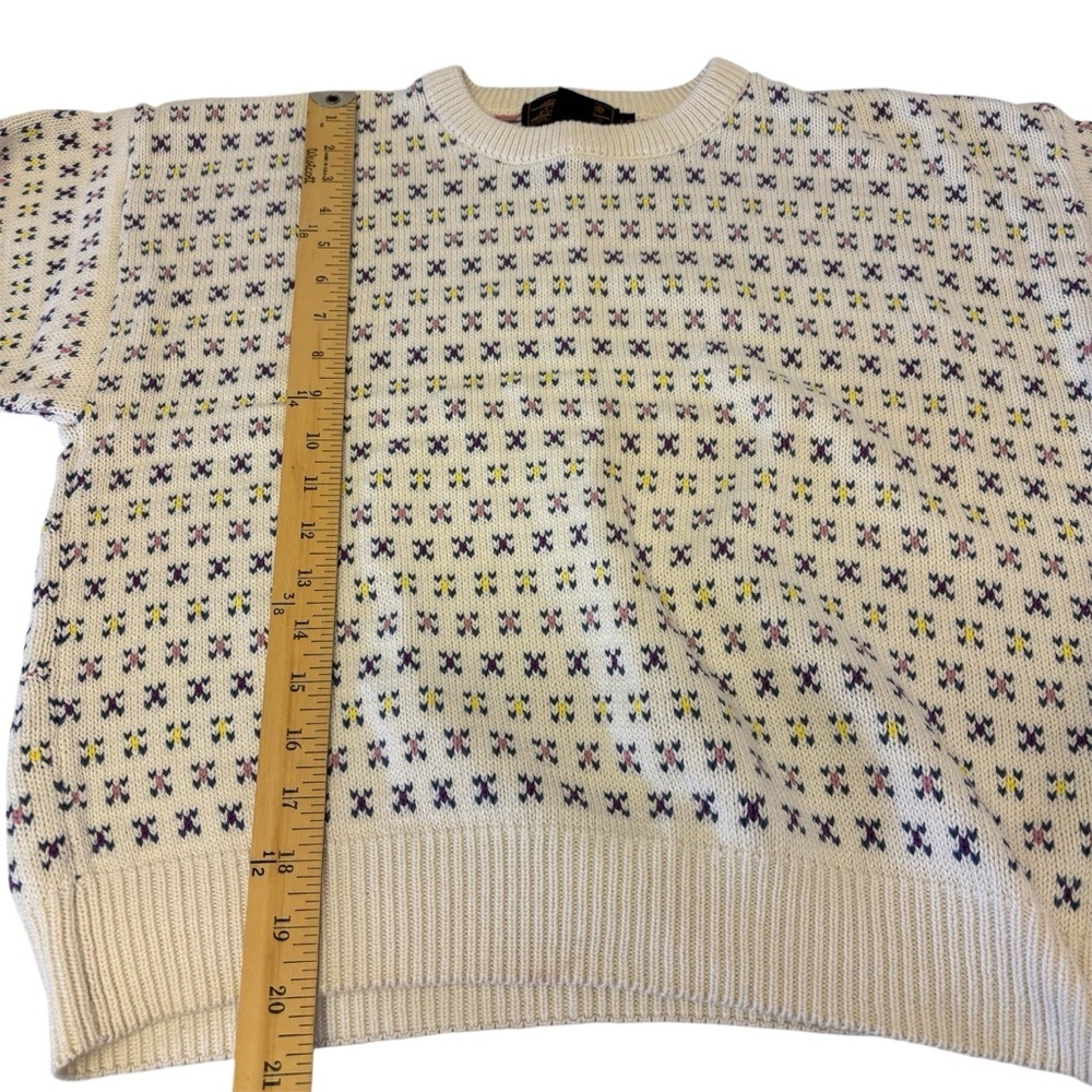 Vintage Eddie Bauer Geometric Knitted Sweater Top Women’s Size Large - Picture 9 of 11